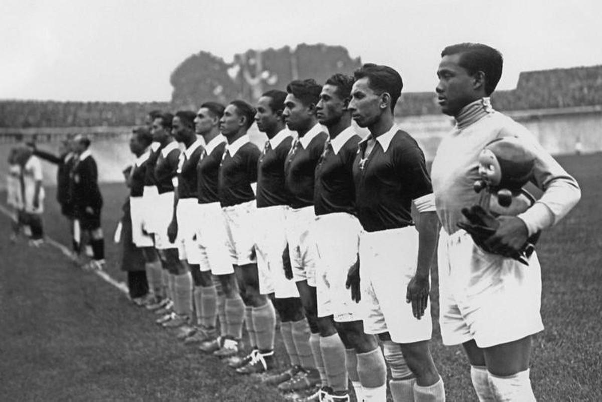 Đông Ấn Hà Lan trong trận chung kết Giải vô địch thế giới năm 1938.